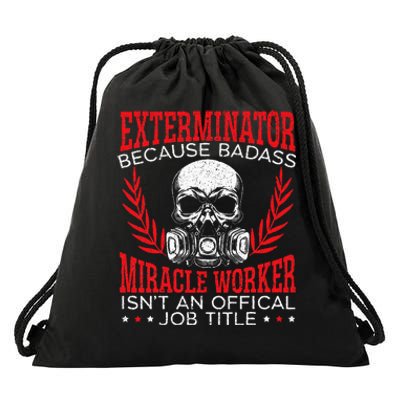 Exterminator Animal Control Pest Control Drawstring Bag