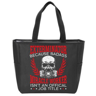 Exterminator Animal Control Pest Control Zip Tote Bag