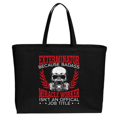 Exterminator Animal Control Pest Control Cotton Canvas Jumbo Tote