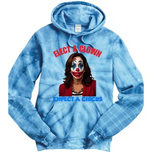 Elect A Clown Expect A Circus Kamala LetS Go Brenda Tie Dye Hoodie