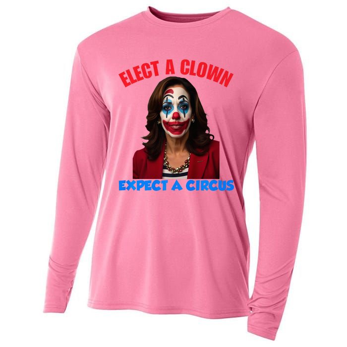 Elect A Clown Expect A Circus Kamala LetS Go Brenda Cooling Performance Long Sleeve Crew