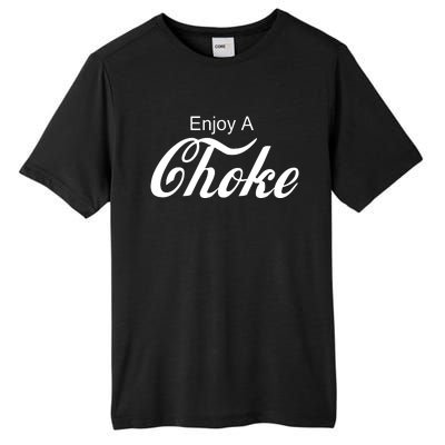 Enjoy A Choke Funny Jiu Jitsu MMA Tall Fusion ChromaSoft Performance T-Shirt