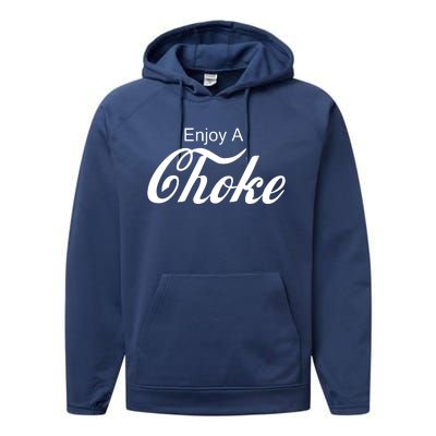 Enjoy A Choke Funny Jiu Jitsu MMA Performance Fleece Hoodie