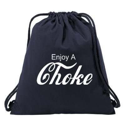 Enjoy A Choke Funny Jiu Jitsu MMA Drawstring Bag