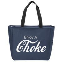 Enjoy A Choke Funny Jiu Jitsu MMA Zip Tote Bag