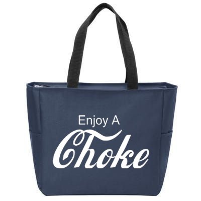 Enjoy A Choke Funny Jiu Jitsu MMA Zip Tote Bag