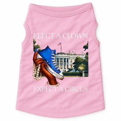 Elect A Clown Expect A Circus Election Kamala Harris Doggie Tank