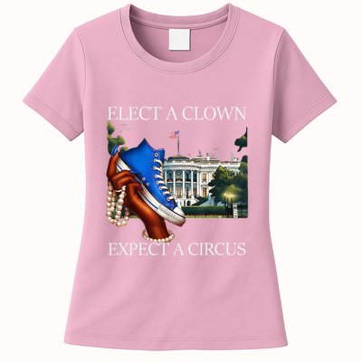 Elect A Clown Expect A Circus Election Kamala Harris Womens T-Shirt