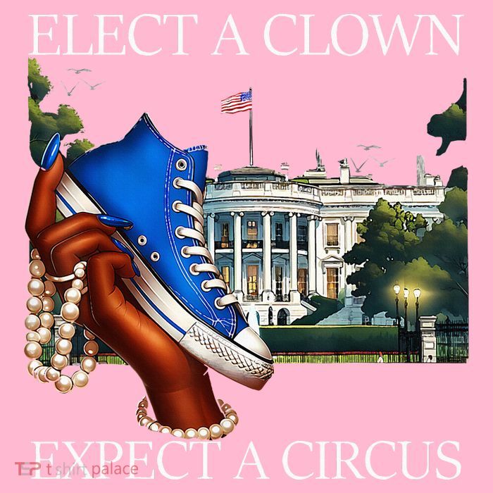 Elect A Clown Expect A Circus Election Kamala Harris Kids T-Shirt