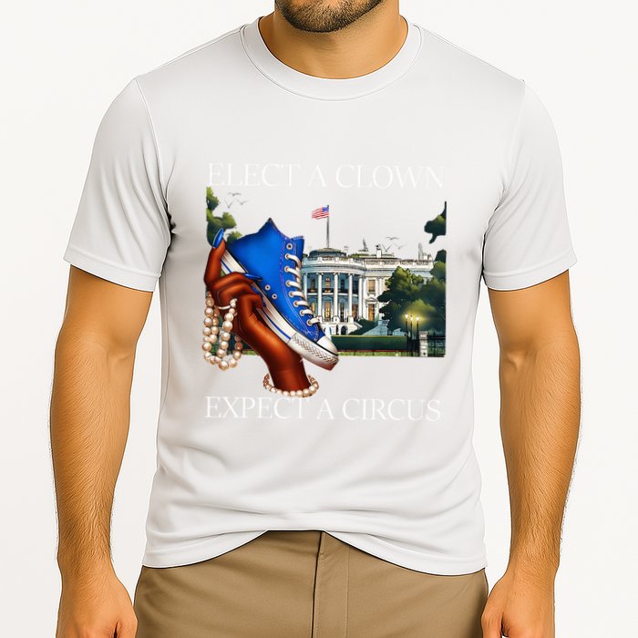 Elect A Clown Expect A Circus Election Kamala Harris Cooling Performance Crew T-Shirt
