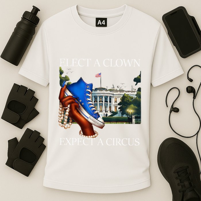 Elect A Clown Expect A Circus Election Kamala Harris Cooling Performance Crew T-Shirt