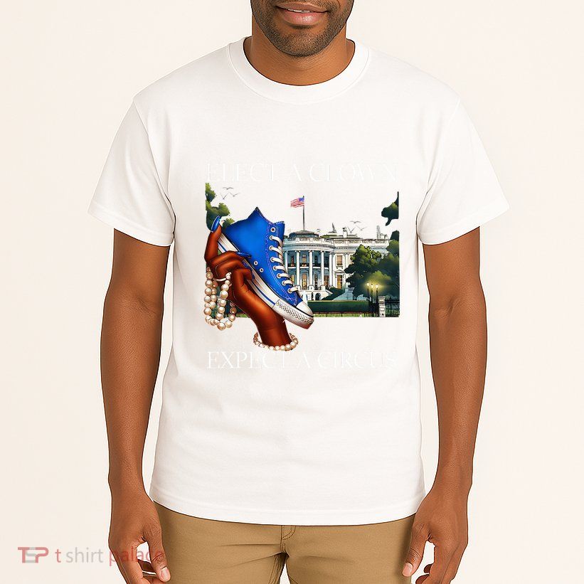 Elect A Clown Expect A Circus Election Kamala Harris Tall T-Shirt