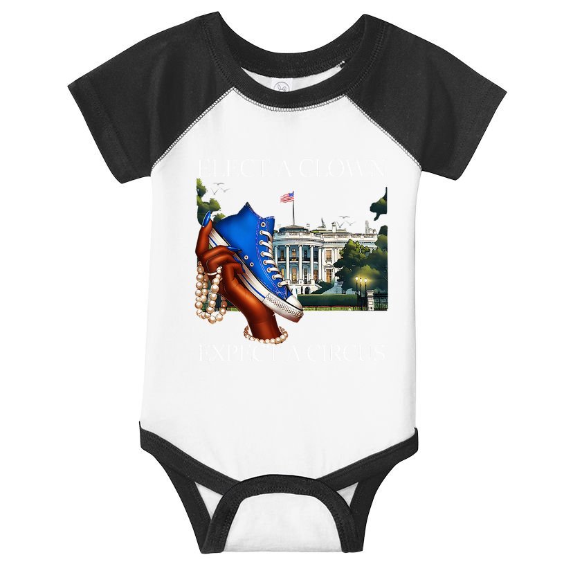 Elect A Clown Expect A Circus Election Kamala Harris Infant Baby Jersey Bodysuit