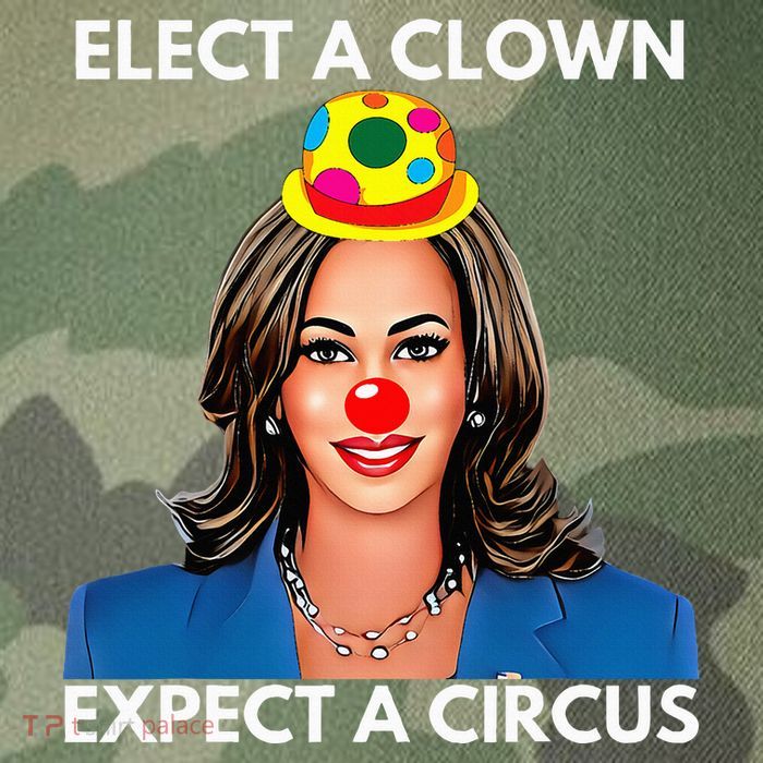 Elect A Clown Expect A Circus Kamala Harris Legacy Tie Dye Trucker Hat