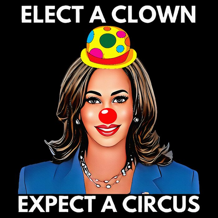 Elect A Clown Expect A Circus Kamala Harris Flexfit Unipanel Trucker Cap