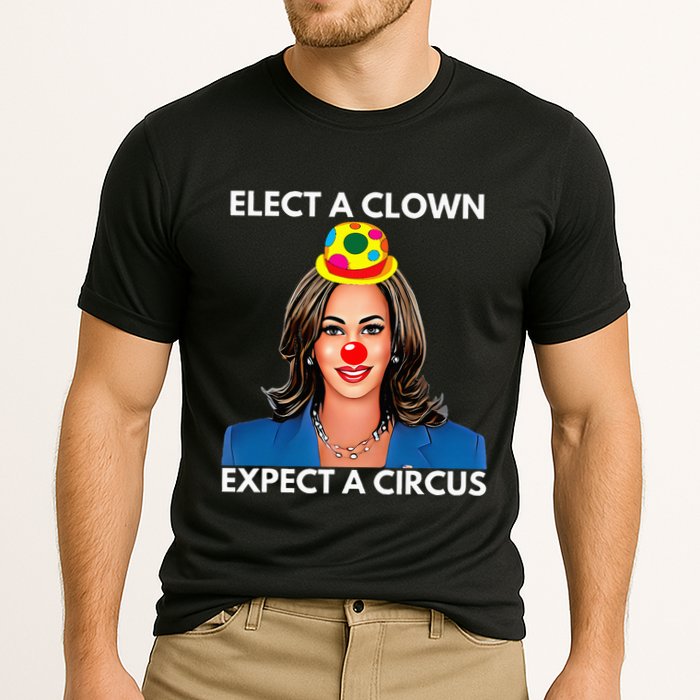Elect A Clown Expect A Circus Kamala Harris Cooling Performance Crew T-Shirt