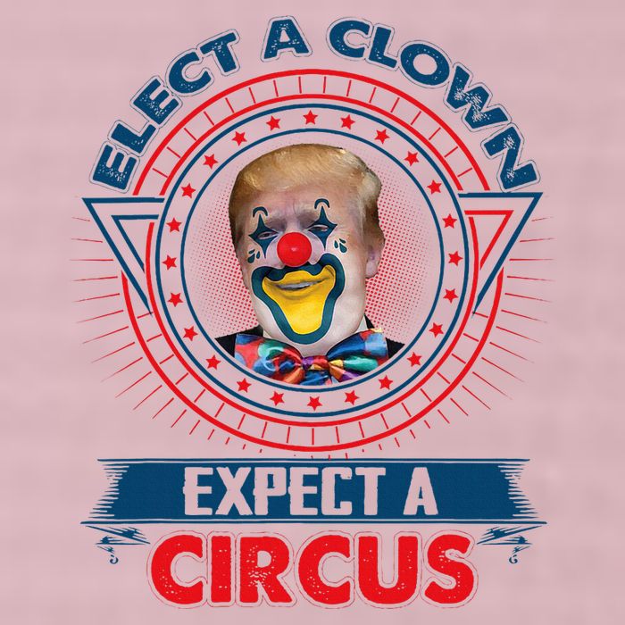 Elect A Clown Expect A Circus Funny Antitrump 25L Jumbo Tote
