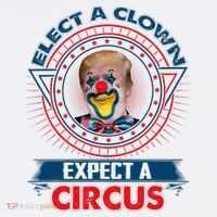 Elect A Clown Expect A Circus Funny Antitrump Tall T-Shirt