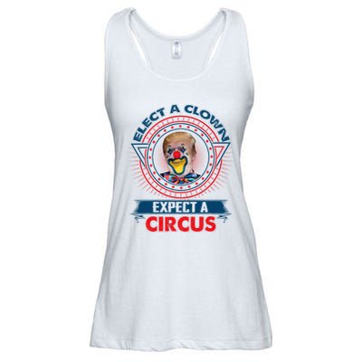 Elect A Clown Expect A Circus Funny Antitrump Ladies Essential Flowy Tank