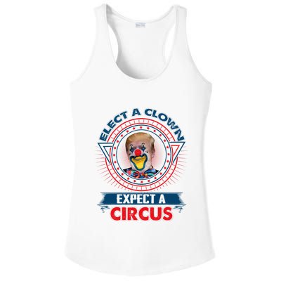 Elect A Clown Expect A Circus Funny Antitrump Ladies PosiCharge Competitor Racerback Tank