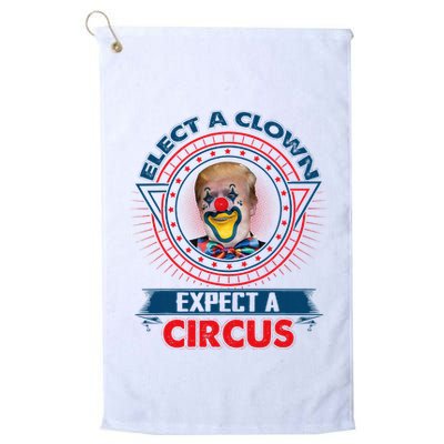 Elect A Clown Expect A Circus Funny Antitrump Golf Towel