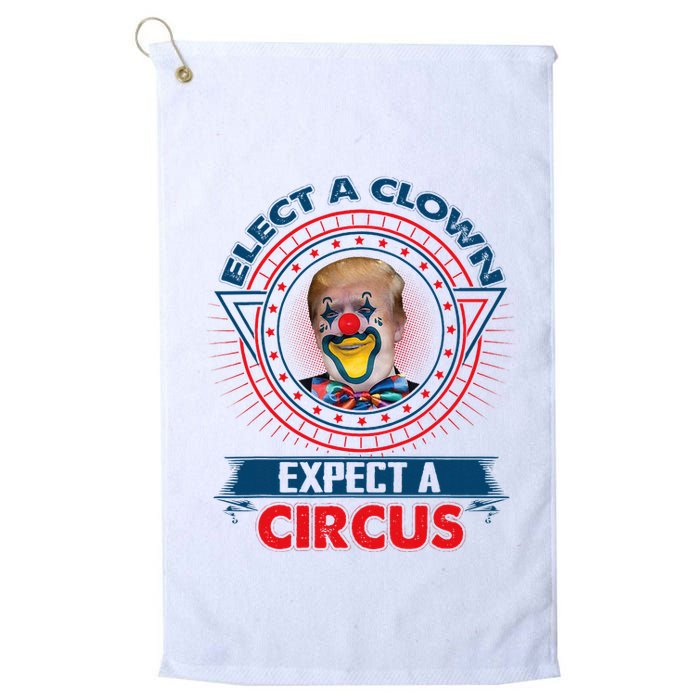 Elect A Clown Expect A Circus Funny Antitrump Golf Towel