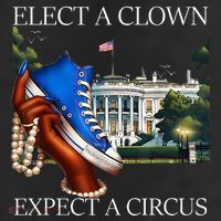 Elect A Clown Expect A Circus Funny Election Kamala Harris Cool Comfort Performance Bucket Hat
