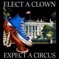 Elect A Clown Expect A Circus Funny Election Kamala Harris Apron