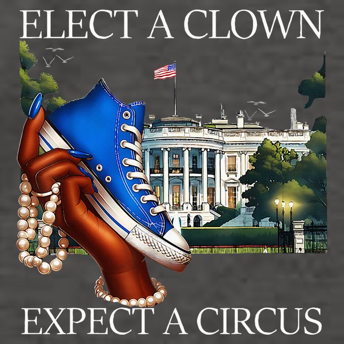 Elect A Clown Expect A Circus Funny Election Kamala Harris Vector Backpack