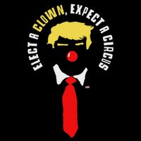 Elect A Clown Expect A Circus Funny Anti Trump Graphic Doggie Tank