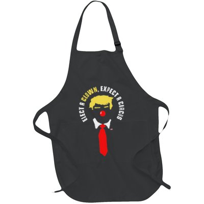 Elect A Clown Expect A Circus Funny Anti Trump Graphic Apron