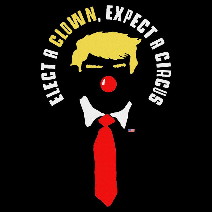 Elect A Clown Expect A Circus Funny Anti Trump Graphic Drawstring Bag