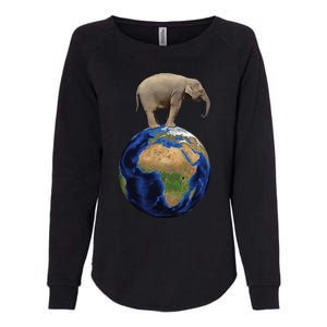 Elephant Animal Conservation Earth Day Planet Nature Womens California Wash Sweatshirt