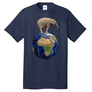 Elephant Animal Conservation Earth Day Planet Nature Tall T-Shirt