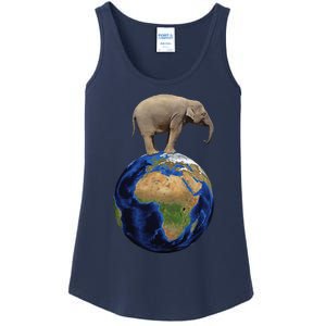 Elephant Animal Conservation Earth Day Planet Nature Ladies Essential Tank