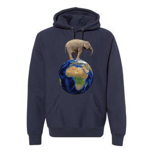 Elephant Animal Conservation Earth Day Planet Nature Premium Hoodie