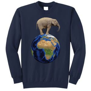 Elephant Animal Conservation Earth Day Planet Nature Tall Sweatshirt