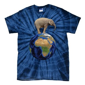 Elephant Animal Conservation Earth Day Planet Nature Tie-Dye T-Shirt