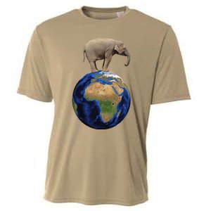 Elephant Animal Conservation Earth Day Planet Nature Cooling Performance Crew T-Shirt