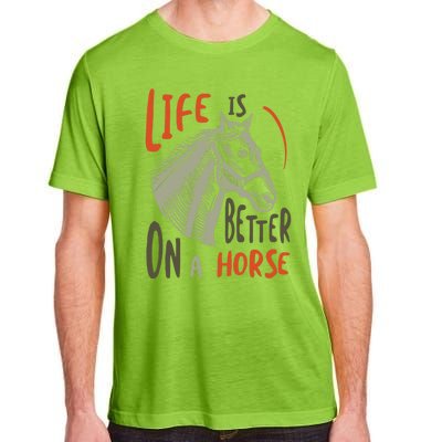 Equestrian And Cow Saying For Horse Lover Gift Adult ChromaSoft Performance T-Shirt