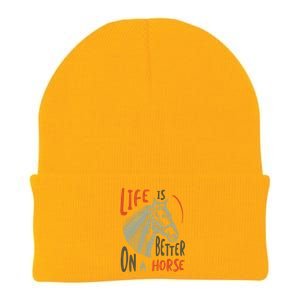 Equestrian And Cow Saying For Horse Lover Gift Knit Cap Winter Beanie