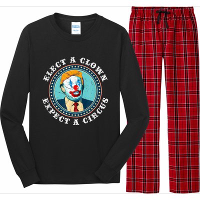 Elect A Clown Expect A Circus T Shirt AntiTrump Long Sleeve Pajama Set