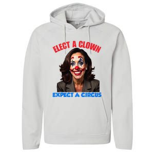 Elect A Clown Expect A Circus Performance Fleece Hoodie