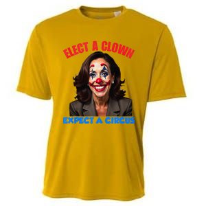 Elect A Clown Expect A Circus Cooling Performance Crew T-Shirt