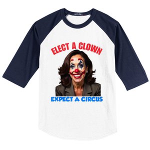 Elect A Clown Expect A Circus Baseball Sleeve Shirt