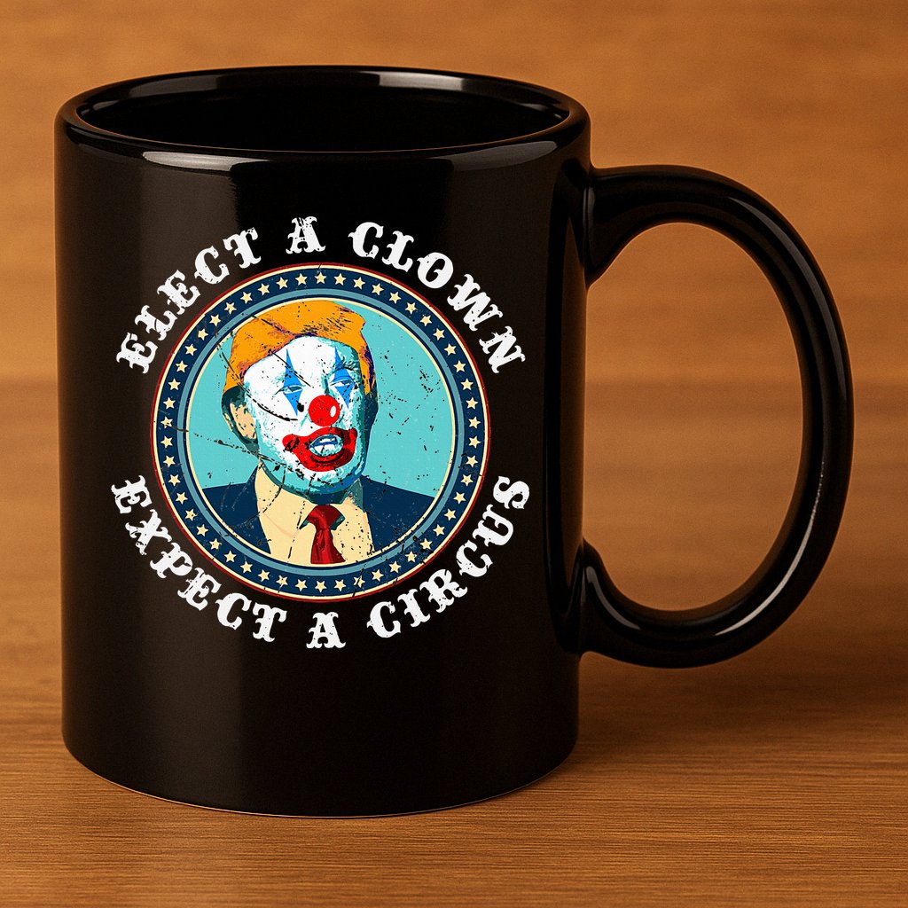 Elect A Clown Expect A Circus T Anti Trump 11oz C Handle Ceramic Mug