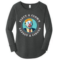 Elect A Clown Expect A Circus T Anti Trump Women's Perfect Tri Tunic Long Sleeve Shirt