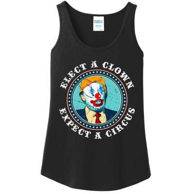 Elect A Clown Expect A Circus T Anti Trump Ladies Essential Tank