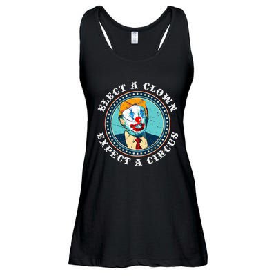 Elect A Clown Expect A Circus T Anti Trump Ladies Essential Flowy Tank