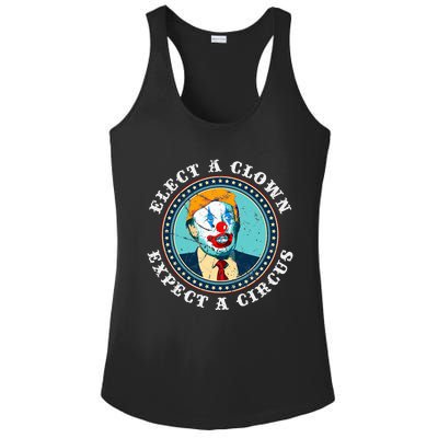 Elect A Clown Expect A Circus T Anti Trump Ladies PosiCharge Competitor Racerback Tank